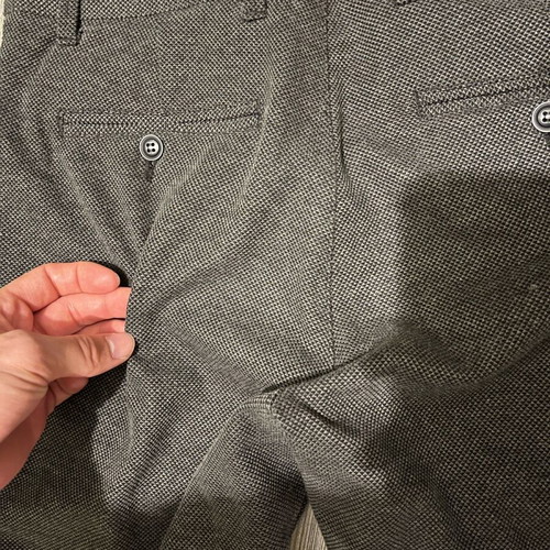 Cropped slim pants size 30 like new, gray
