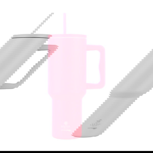 Μπουκάλι Θερμός Ανοξείδωτο BPA Free 1.2lt Blossom Rose με Καλαμάκι και Λαβή