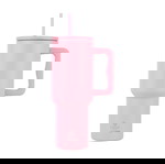  Μπουκάλι Θερμός Ανοξείδωτο BPA Free 1.2lt Blossom Rose με Καλαμάκι και Λαβή