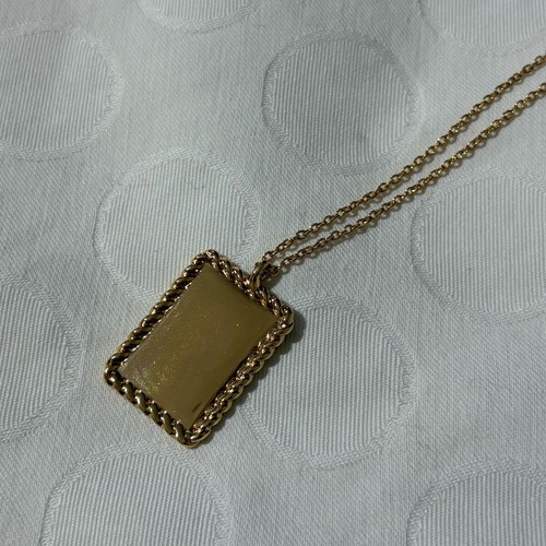 Mango long pendant necklace gold color like new