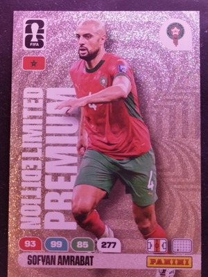 Sofyan Amrabat Premium Limited Edition Panini Adrenalyn XL FIFA World Cup 2026 new