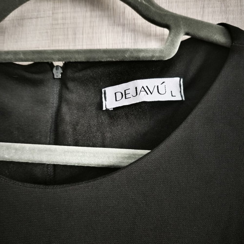 Deja Vu maxi dress with cut outs, like new, size large, black