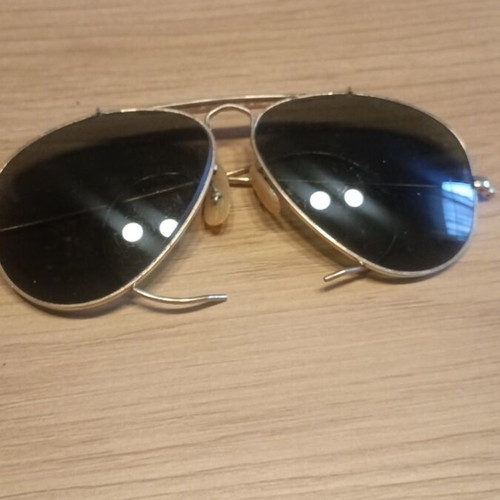 Ray Ban vintage 1980 sunglasses used, gold