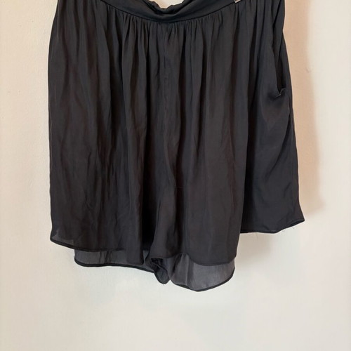 BSB women's black wide shorts used with pockets