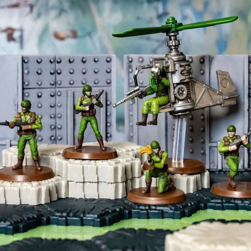 Hasbro Renegade Studios Heroscape GI Joe Greenshirts and Battle Copter Expansion new