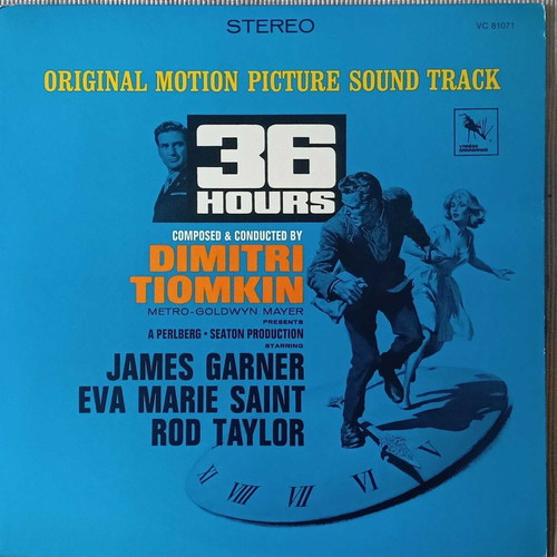 Dimitri Tiomkin 36 Hours vinyl used, soundtrack