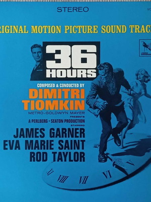 Dimitri Tiomkin 36 Hours vinyl used, soundtrack