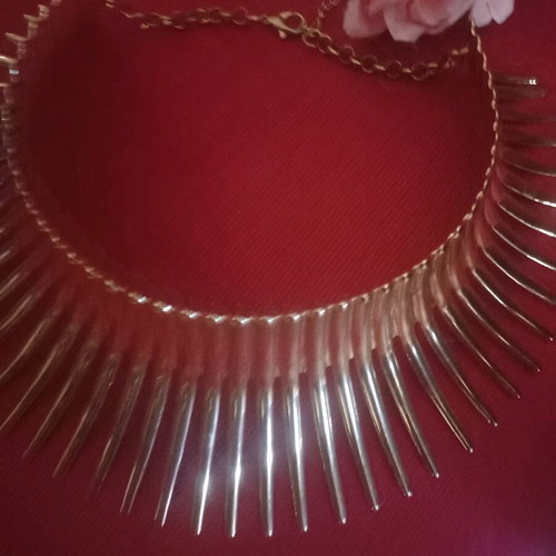Statement Cleopatra faux bijou necklace new