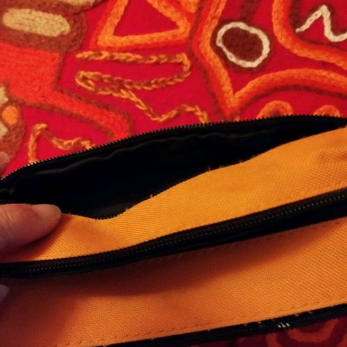 Urban Sportsgear travel toiletry bag orange new with 3 compartments
