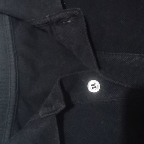 Benetton polo shirt black size 10-11 years like new