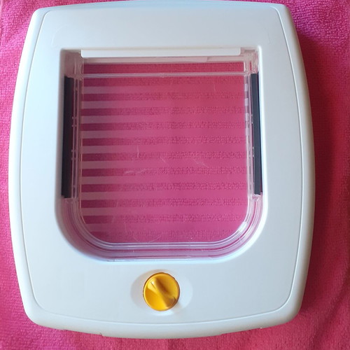 Plastic Pet Door with Entry Control, New