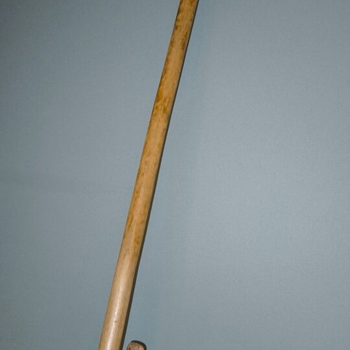 Wooden vintage butter churn Kadhi with butter paddle used