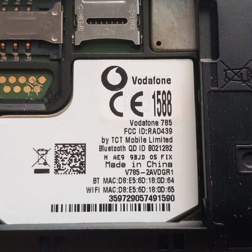 Vodafone 785 Smart 4 Mini with defect, for recycling