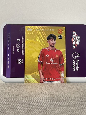 Topps Chrome Premier League κάρτα rookie JJ Gabriel Gold Lion SP