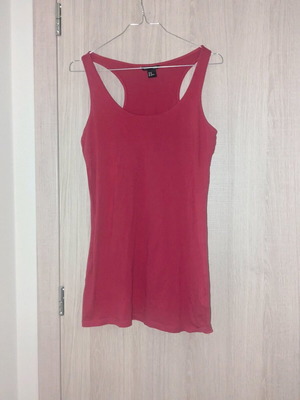 Long tank top like new, pink H&M size M