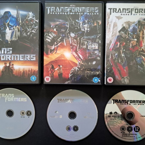 Transformers 1 & 2 Boxed DVD with Bonus 3, like new, English subtitles