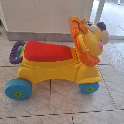 Fisher Price Walker & Ride-On Lion toy used with lights and sounds