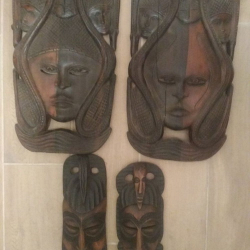 Decorative wooden sculpture like new