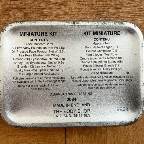 Body Shop vintage 1990 cosmetic set used
