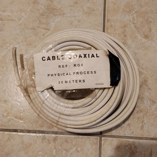 Coaxial cable RG6 new, 30 meters roll