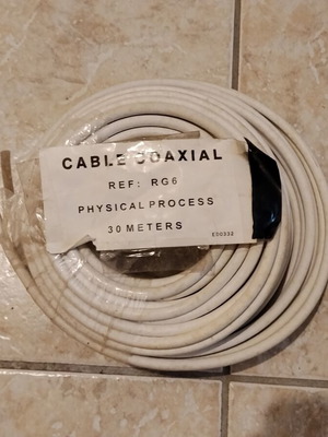 Coaxial cable RG6 new, 30 meters roll