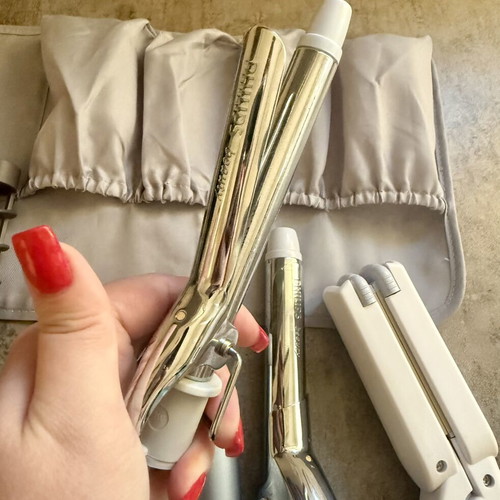 Phillips Beauty 8 in 1 Geometricks curling iron straightener set like new