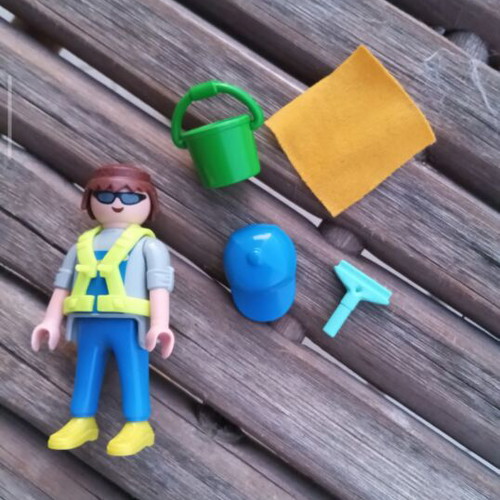 Playmobil window cleaner figure used