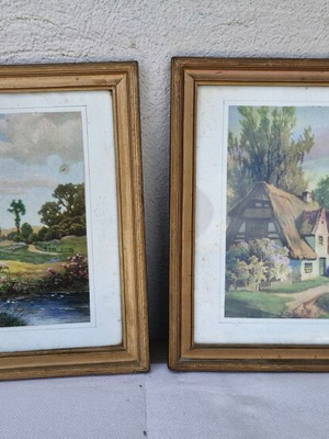 Vintage frames used, set of 2 small