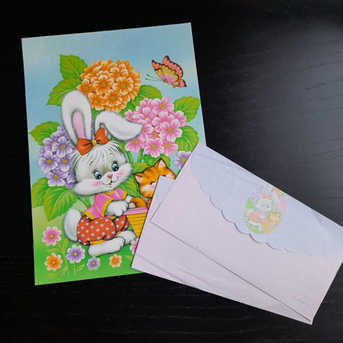 Letter writing set used x2 with squirrel and rabbit designs