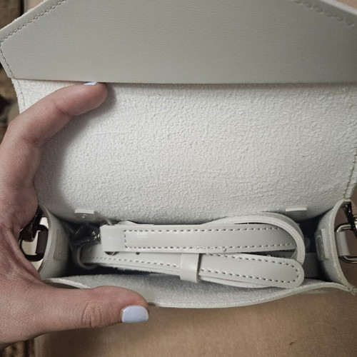 PASQ shoulder bag new, gray and beige