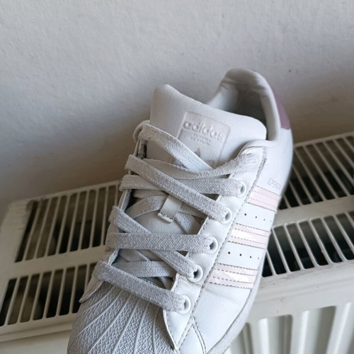 Adidas white athletic shoes size 38 like new