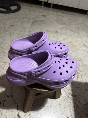 Crocs high platform shoes like new, size 38-39, purple