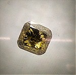  πωλείτε από συλλέκτη ορυκτών πολύτιμων λίθων μοναδικό σπάνιο ορυκτό διαμάντι χρώματος fancy intense greenish yellow brown, σφραγισμένο 0.30 ct με το πιστοποιητικό γνησιότητας του