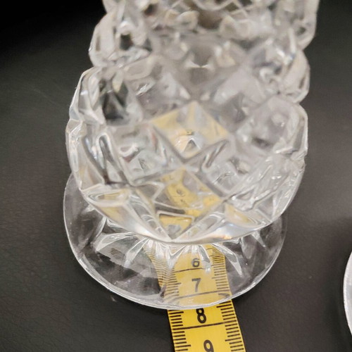Bohemia 79900 crystal salt and pepper shakers like new