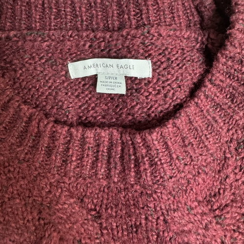 American Eagle burgundy sweater dress, size Small