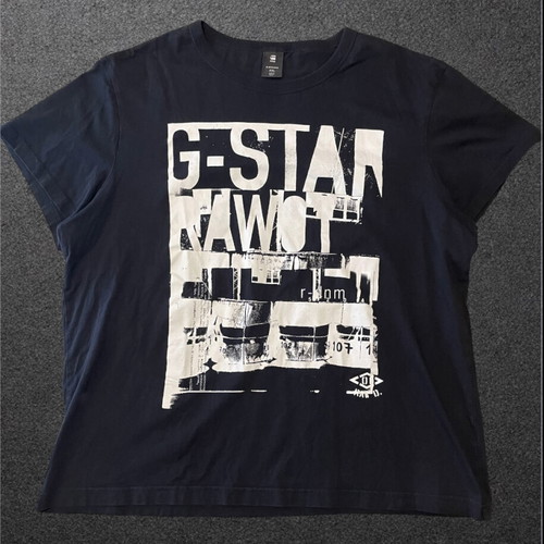 G-Star Raw Graphic T-Shirt Men's XXL Black Like New