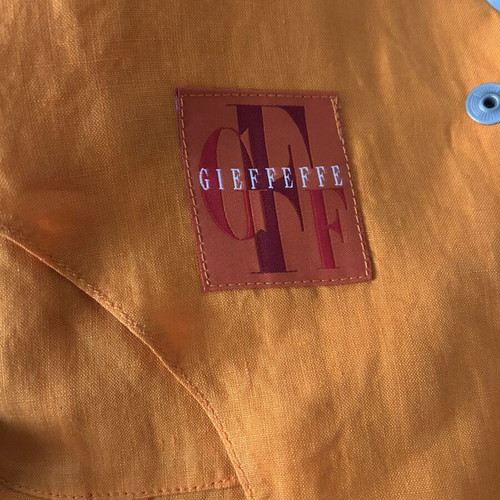 Linen Orange Jacket Gianfranco Ferre like new, size Large