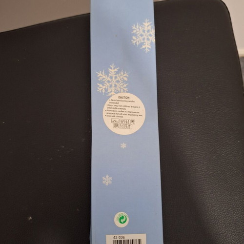 Trimar snow candles set of 2 new