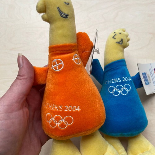 Phoebus and Athena collectible mascots Athens 2004 Olympics new