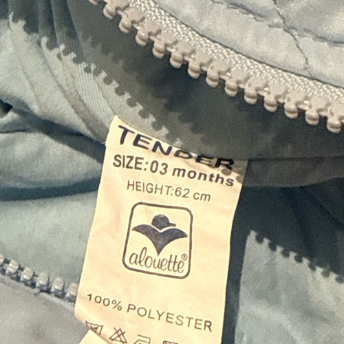 Snow suit used for baby boy 3 months Alouette blue