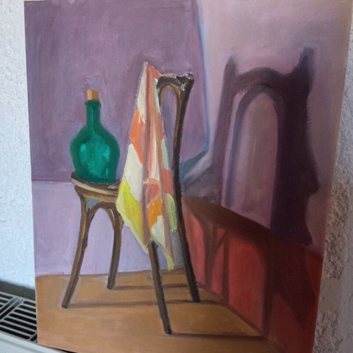 Original oil painting on canvas used