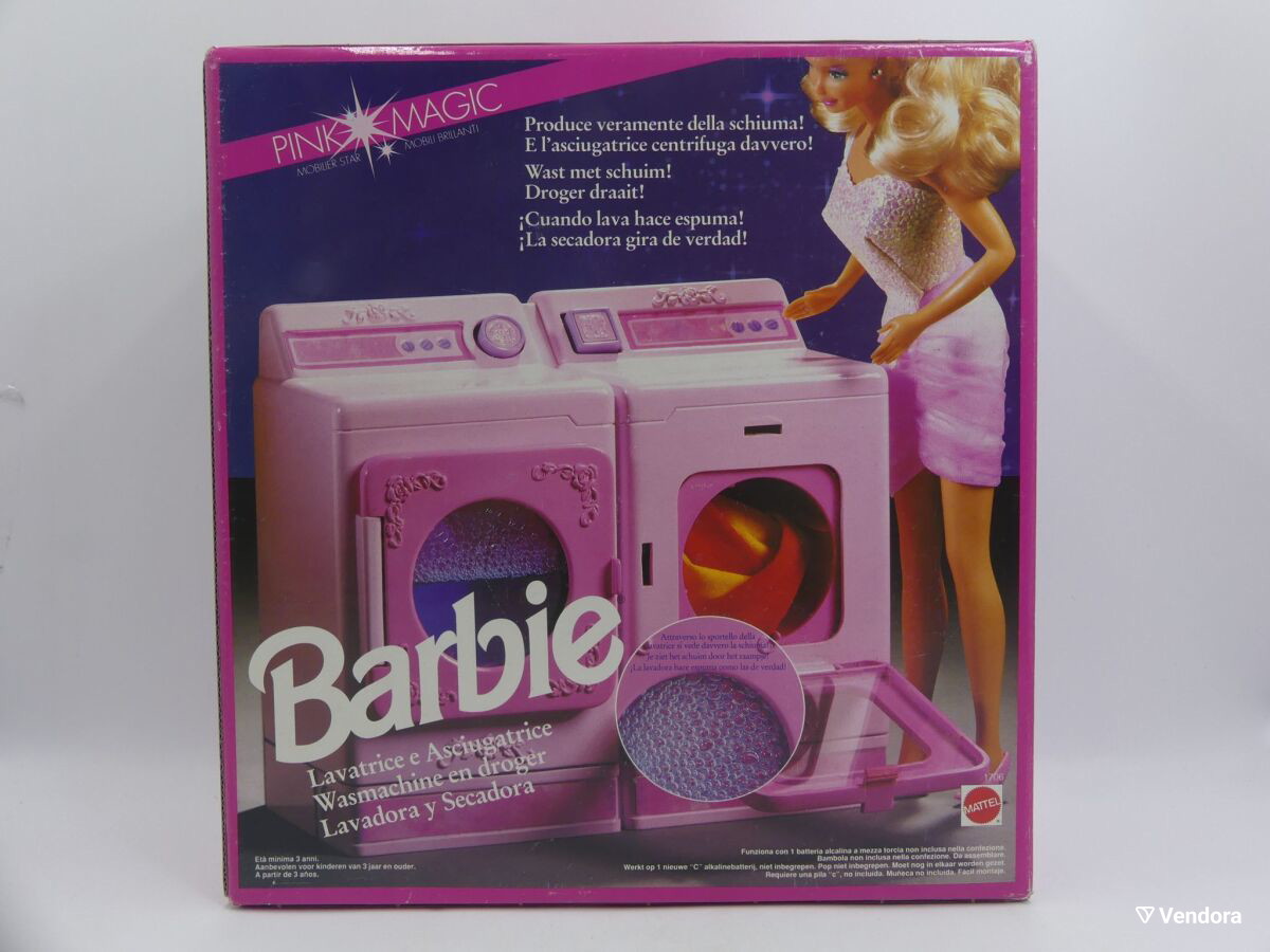 Mattel Barbie Barbie Con Lavadora VERY RARE VINTAGE 1991 BARBIE