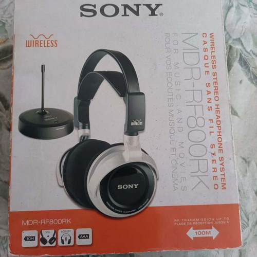 Sony MDR-RF800RK wireless headphones used, for parts or repair
