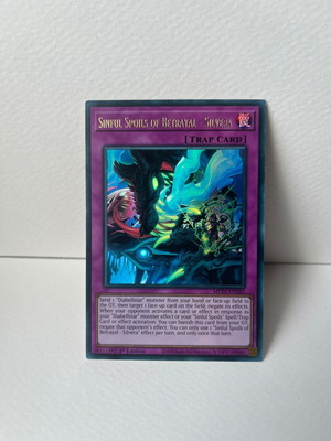 Sinful Spoils of Betrayal - Silvera Yu-Gi-Oh card like new