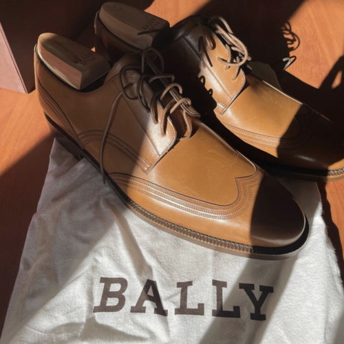 Bally men's casual shoes new, size 43.5, brown