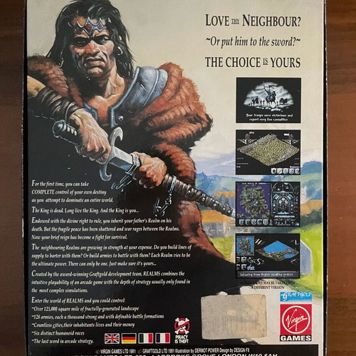 Realms PC Big Box like new, complete English release