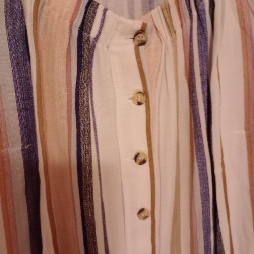 Women's striped blouse-shirt like new, small size with comfortable fit