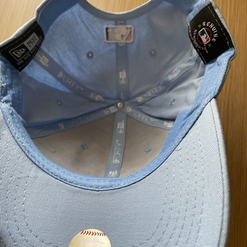 New Era MLB hat, baby blue, adjustable size
