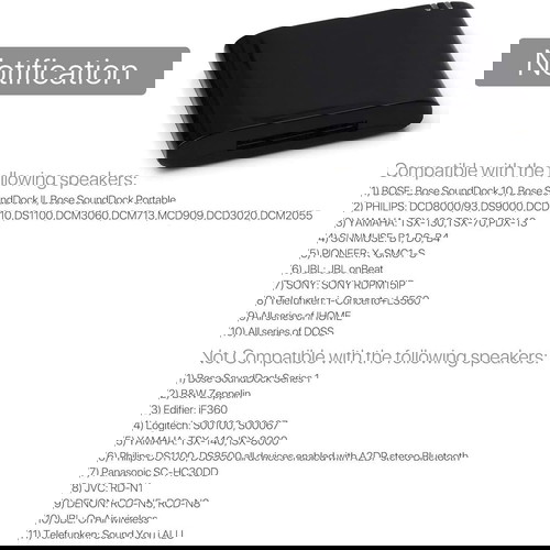 BLUETOOTH Мини приемник за говорител 30 Pin (Apple стара версия)