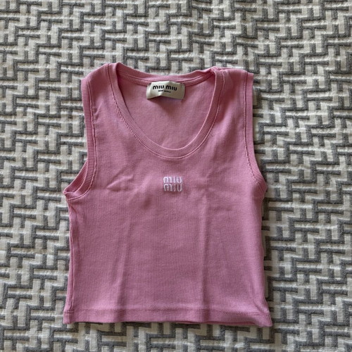 Miu Miu pink top like new, size L fits M
